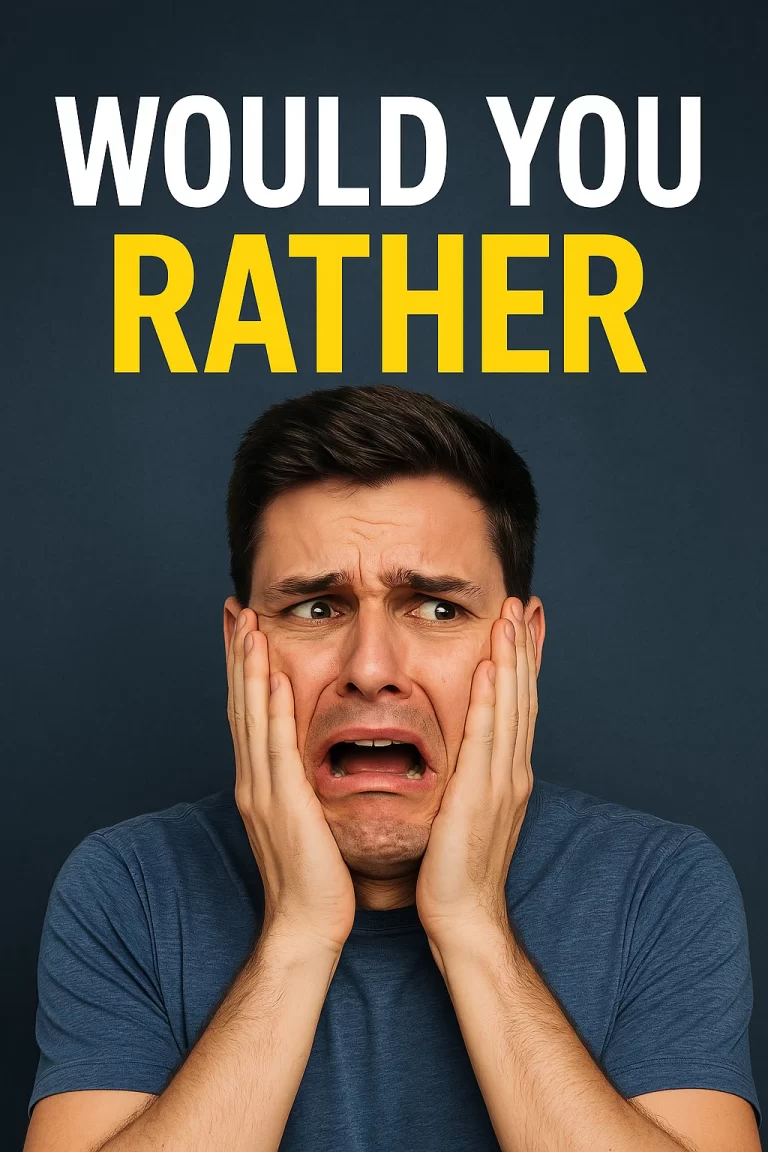 😂 Would You Rather: The Game That Exposes Your Inner Chaos 🎯